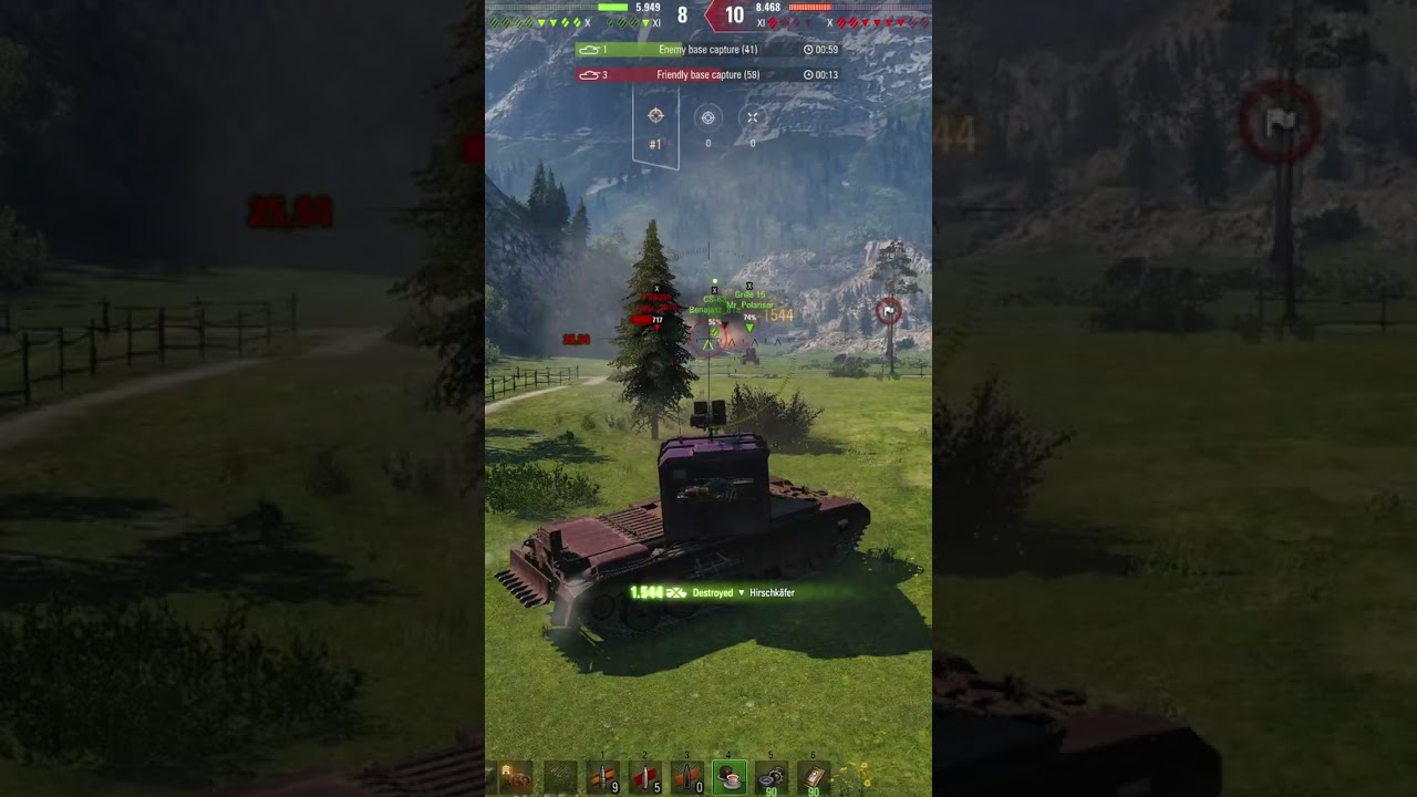FV4005 One shots Tier 11 Hirschkafer for 1544 hp #wot
