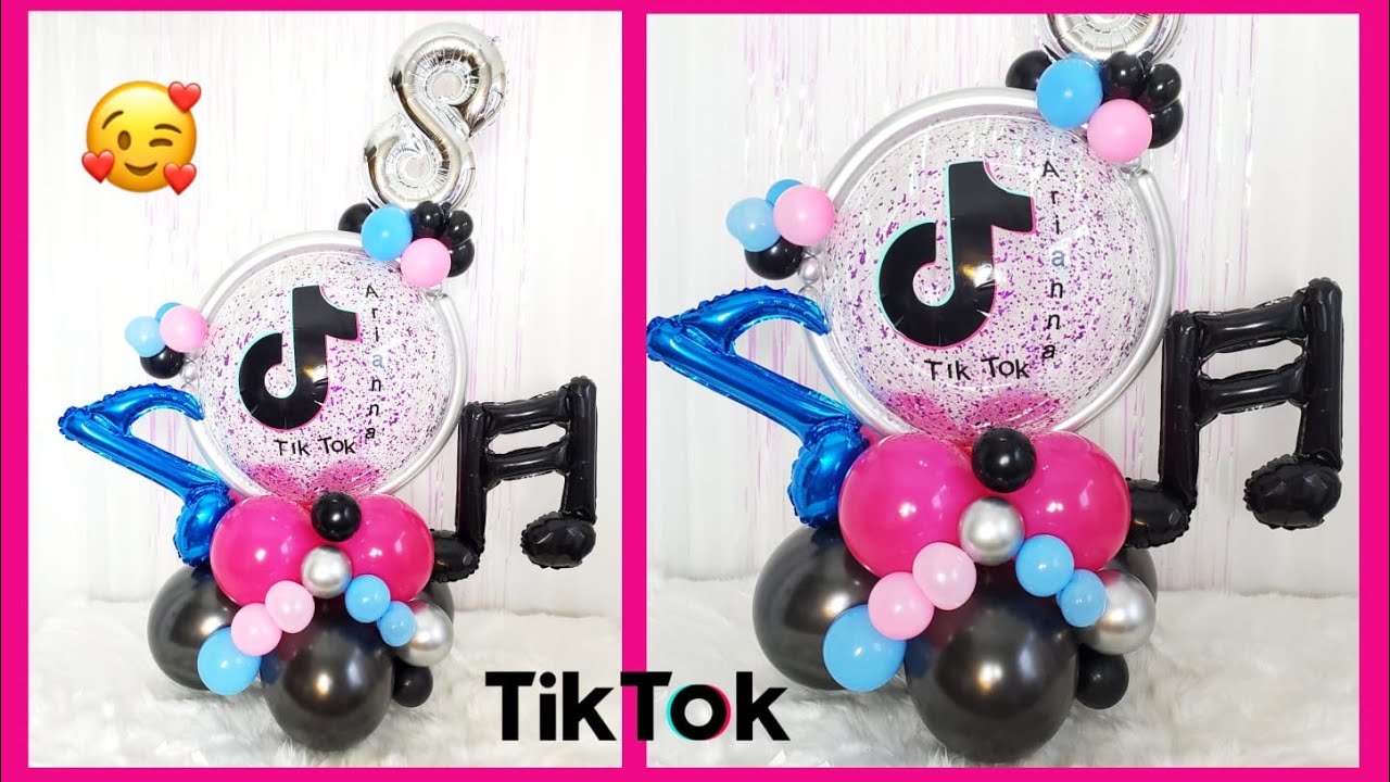 BOUQUET CON GLOBO BURBUJA  *TIK TOK🎶 DECORACION CON GLOBOS FIESTA TIK TOK / BALLOON BOUQUET TIK TOK