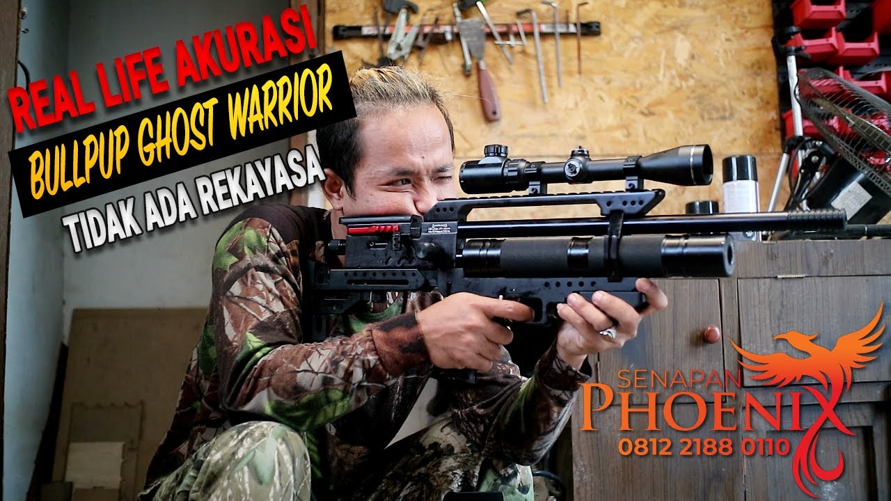 Tes Akurasi Senapan Angin PCP Ghost Warrior Bullpup - pesanan bos kebun sawit malaysia untuk hama
