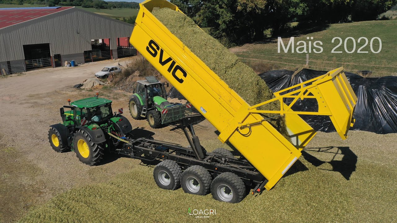 🇫🇷 BENNE 3 ESSIEUX : ENSILAGE MAÏS 2020 ! 🌽