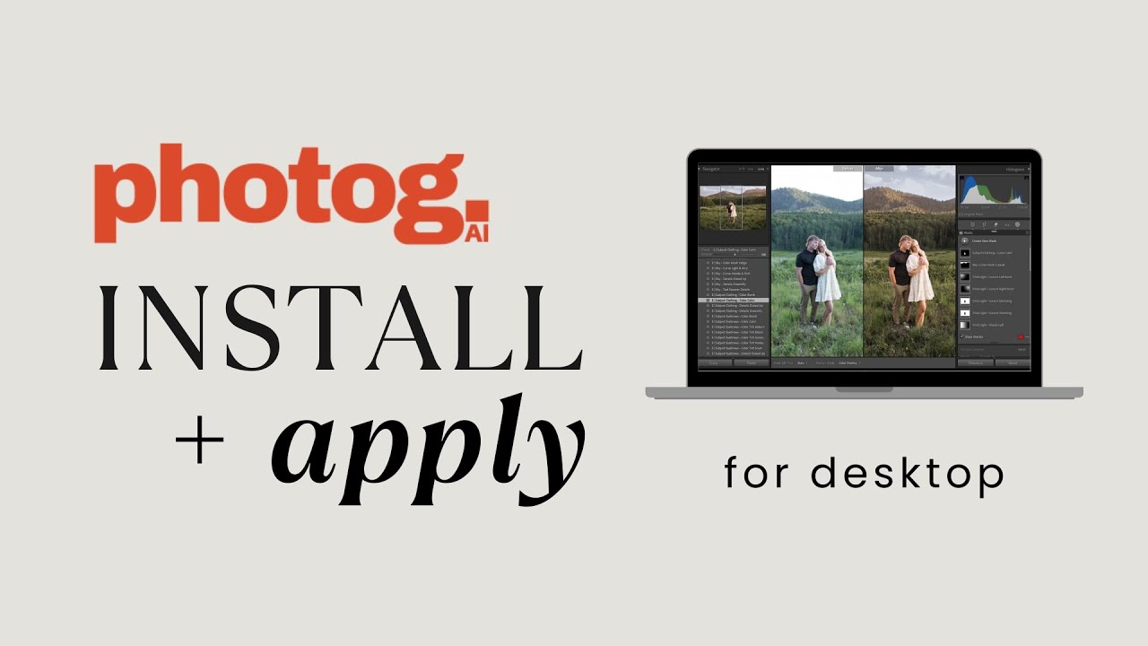 Install + Apply for Desktop - Rapid Retouch AI Adaptive Presets