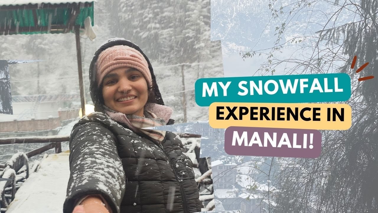 Manali Snowfall | Discovering Manali's Winter Charm: Cafe hopping in old Manali | Travel Vlog