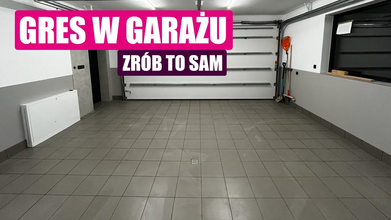 Płytki w garażu zamiast żywicy. Gres techniczny. PROJEKT GARAŻ odc. 3/4