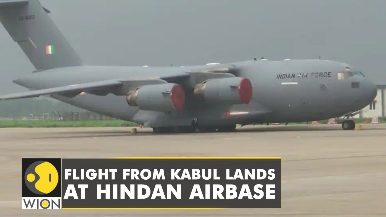 Indian flight from Kabul lands at Hindan airbase