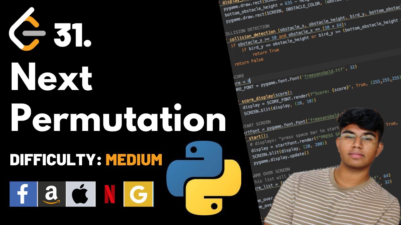 Следующая перестановка | Код Leet 31 | Объяснение теории + код на Python