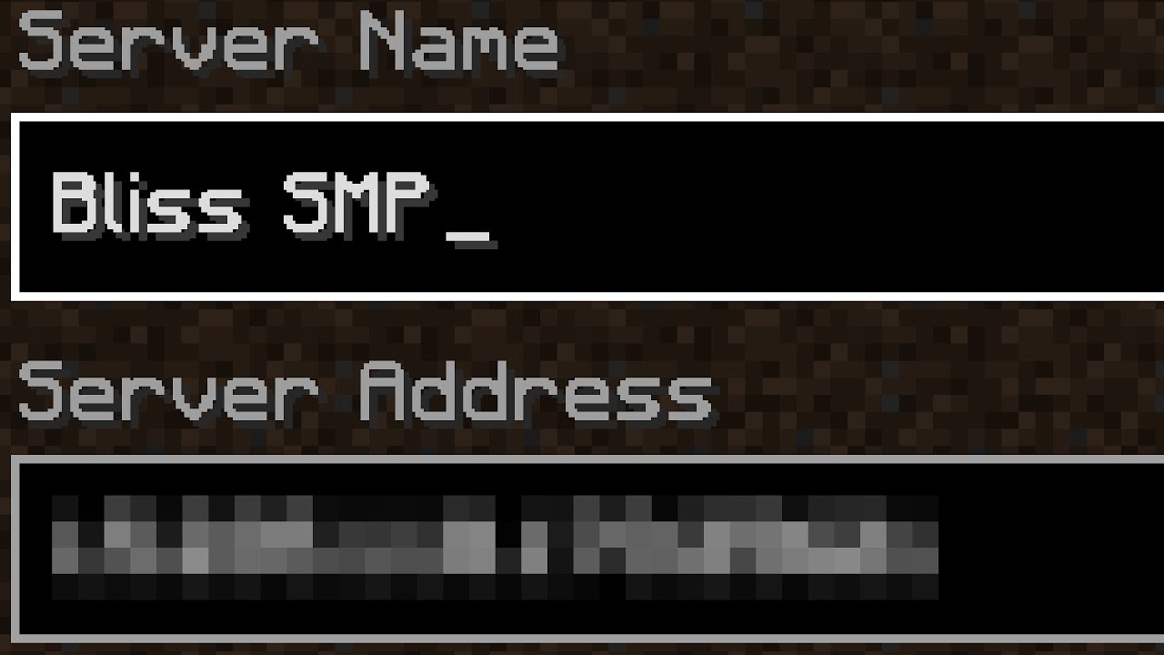 What is the IP and Port of Bliss SMP?