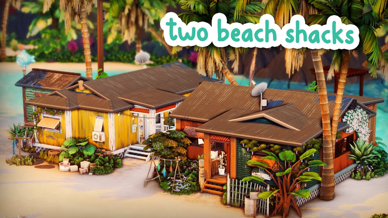 Two Beach Shacks 🏝️ || The Sims 4 Speed Build