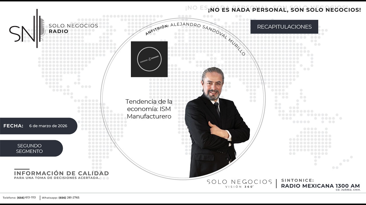 [SNR] Segundo segmento de Solo Negocios Radio del 6 de marzo de 2026