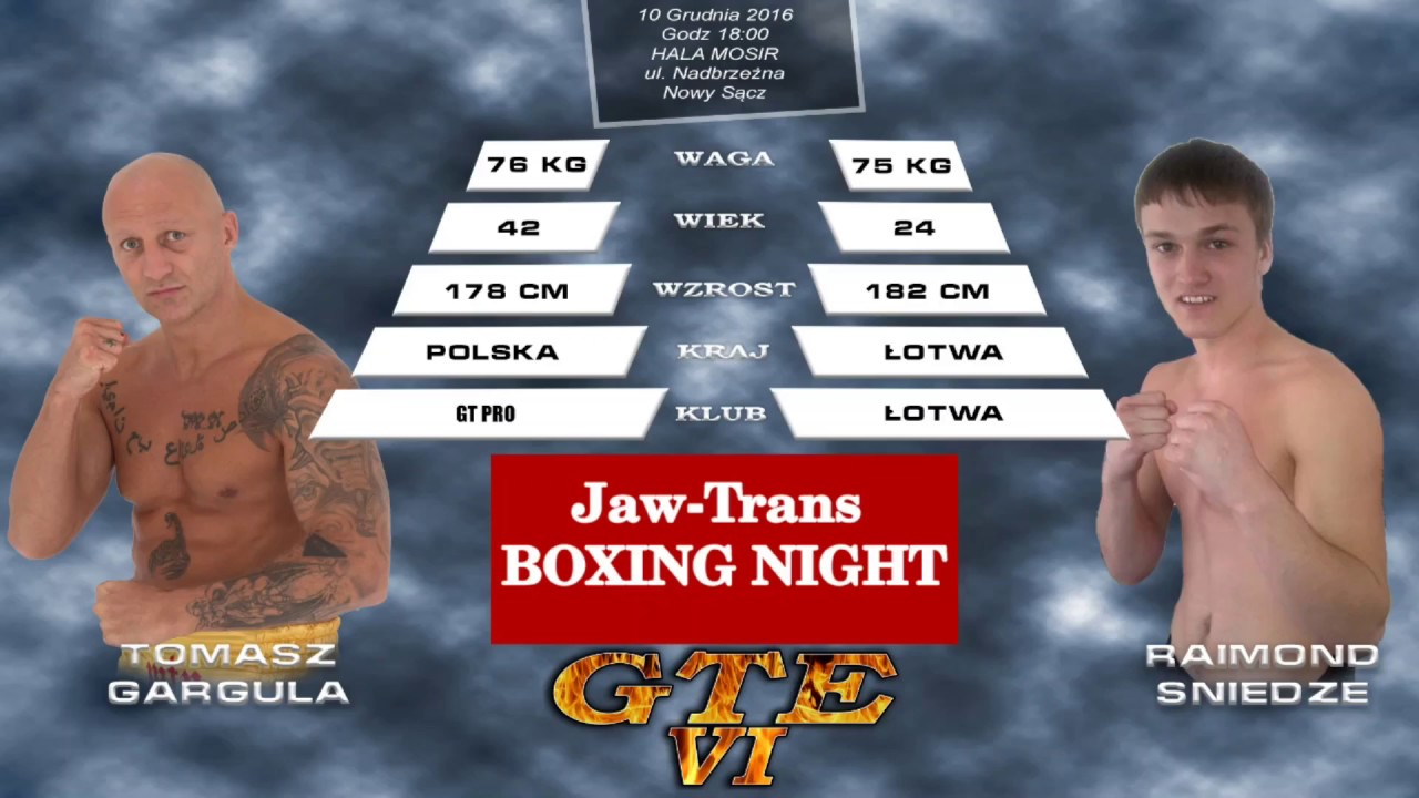 Tomasz Gargula vs Raimonds Sniedze (10/12/2016)