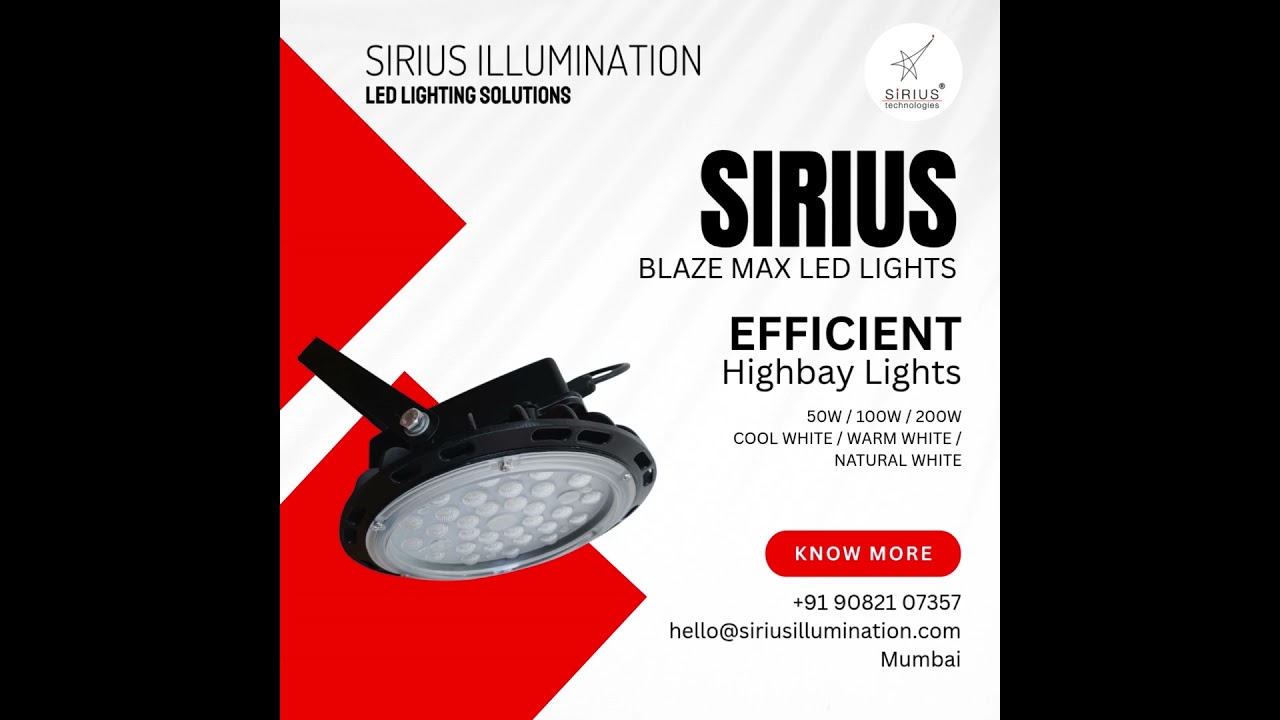 Sirius Blaze Max Highbay Lights – Balanced Performance for Growing Infrastructure