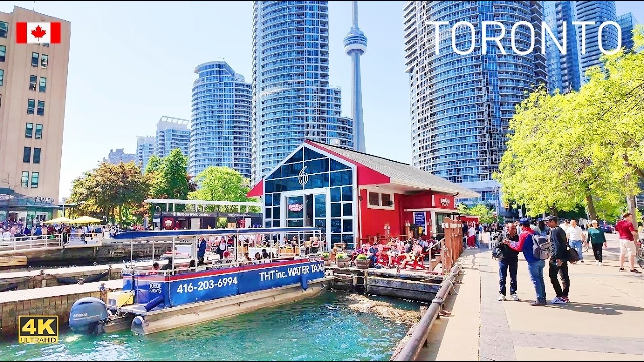 Beautiful Toronto Downtown Waterfront 2026 Walking Tour | 4K Canada Travel vlog