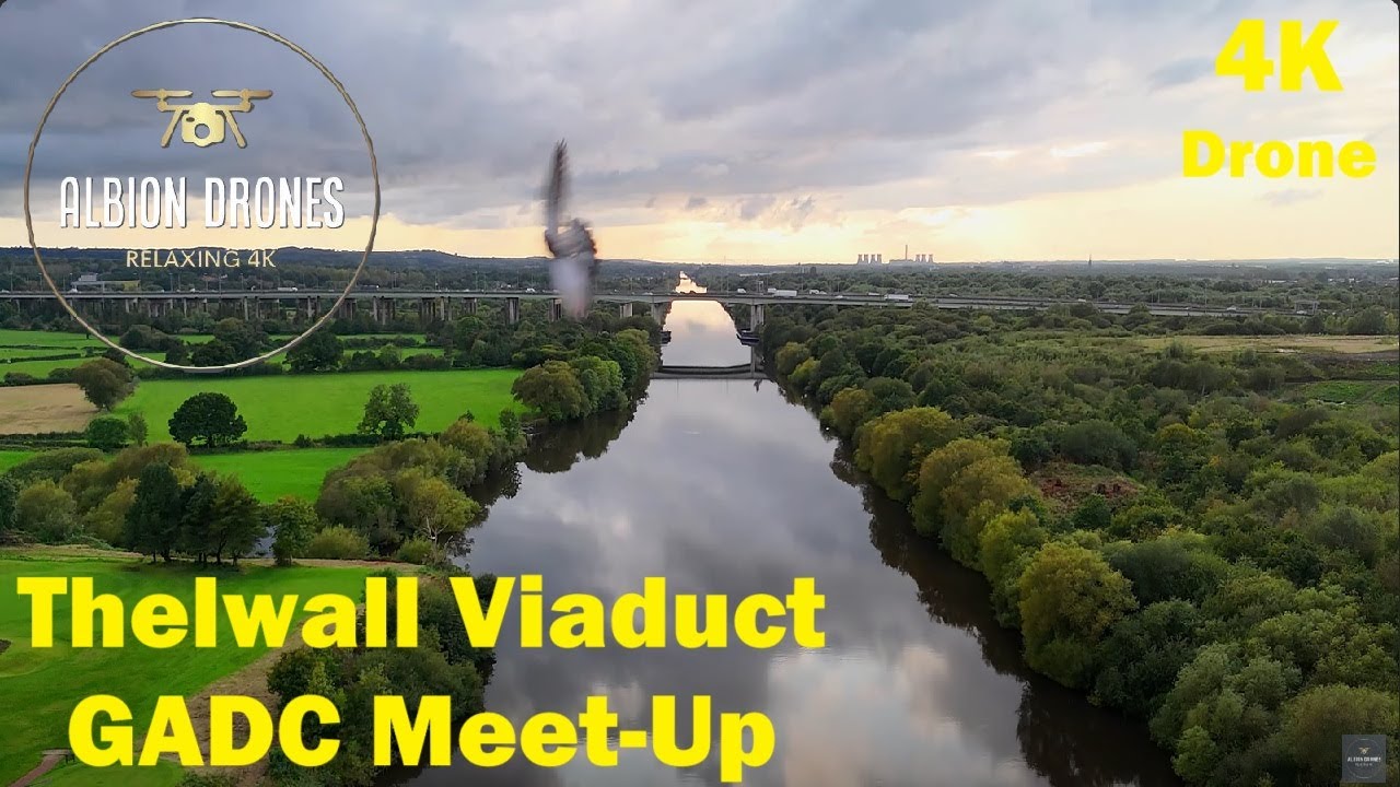 Thelwall Viaduct / Manchester Ship Canal, GADC, Lymm, October 2023 - DJI MINI3 Pro / DJI AIR3 4K