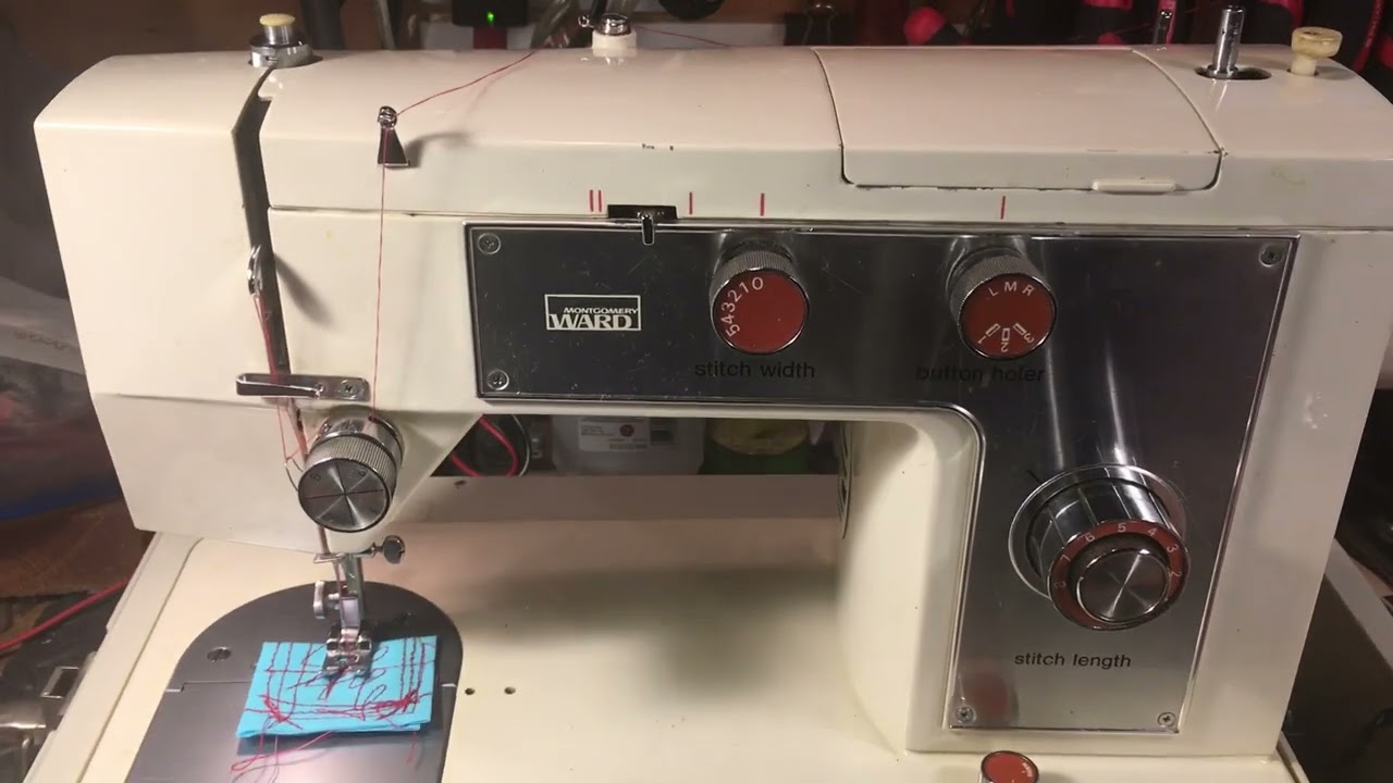Montgomery Ward zig zag -made in Japan. Find one & buy one. Steel gears with alloy frame (video 269)