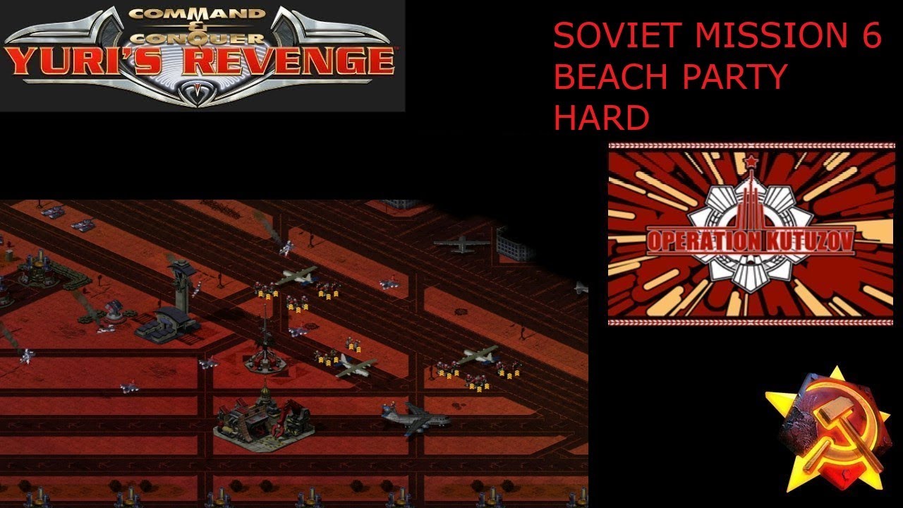 Red Alert 2: Yuri's Revenge - Operation Kutuzov: Soviet Mission 6: Beach Party (Hard)