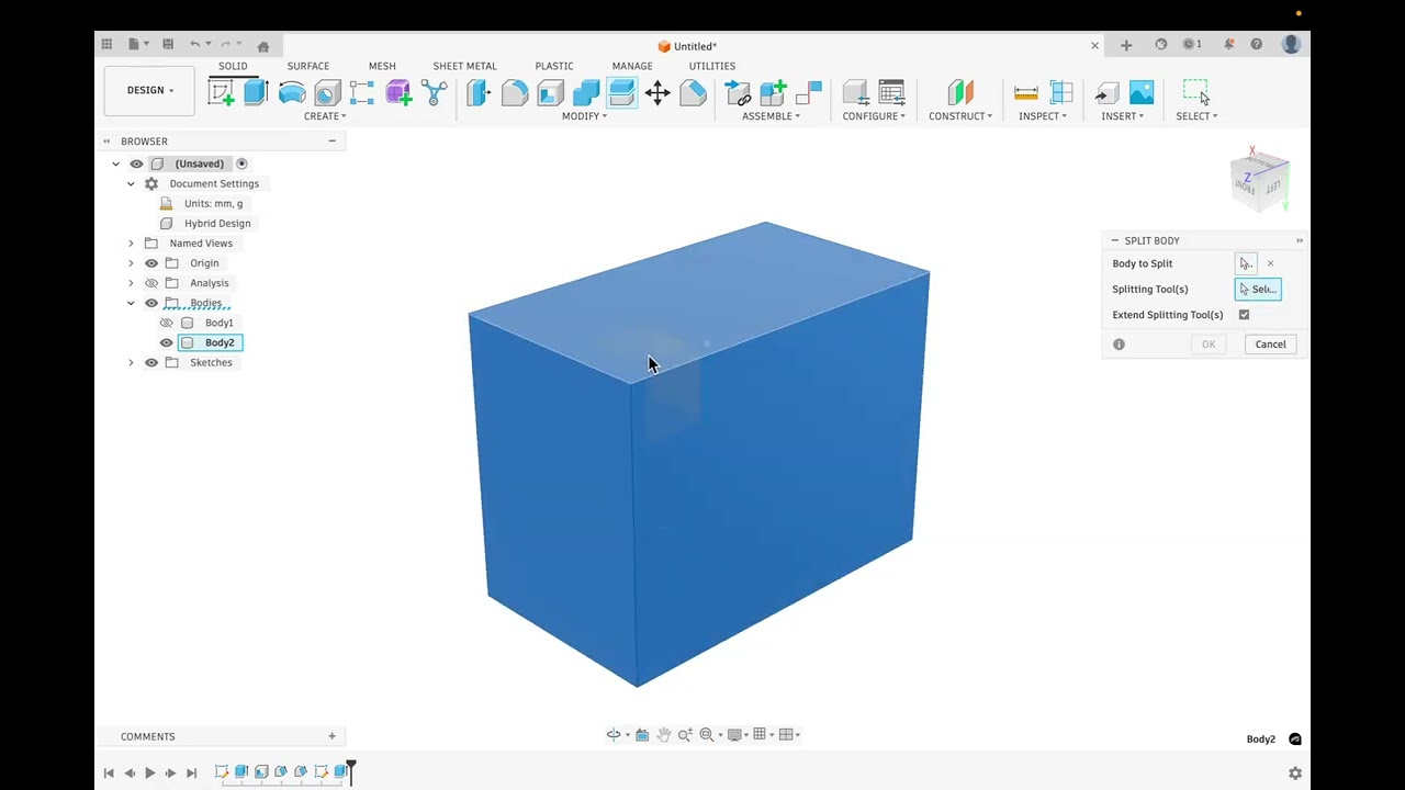 Creating an Injection Moulding
