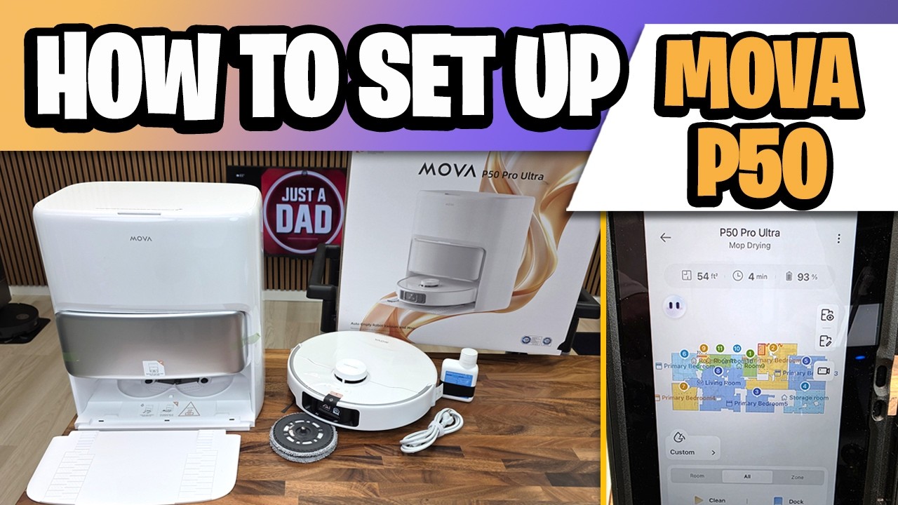 Mova P50 Pro Ultra Robot Vacuum & Mop How To Setup / Unboxing - Step by Step for Beginners