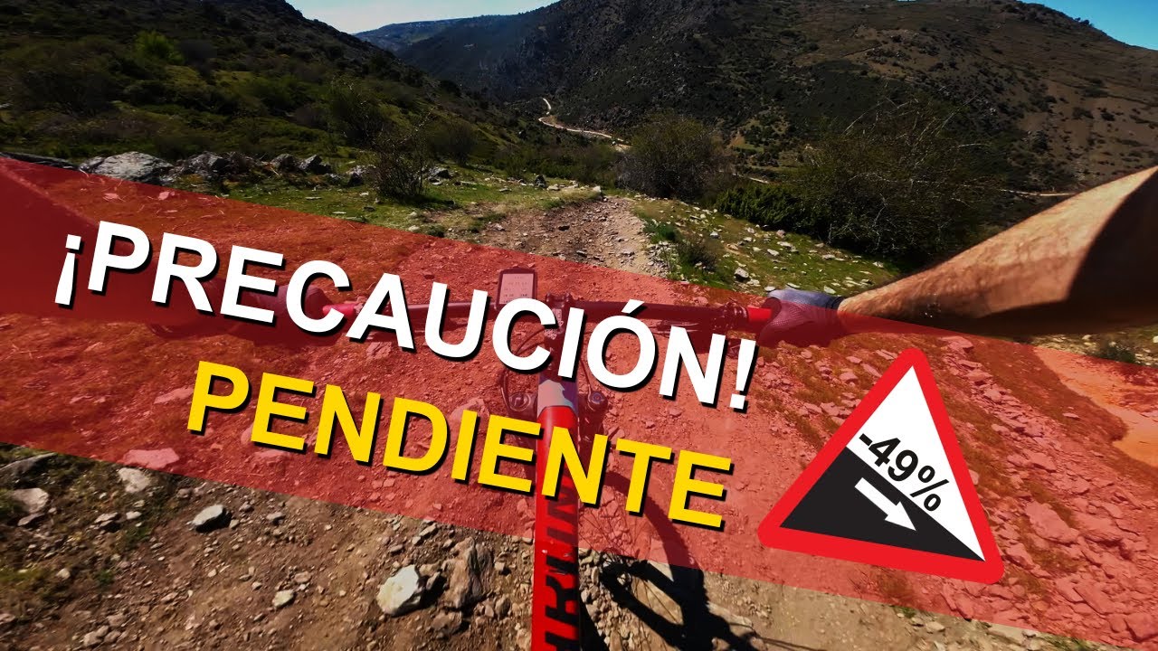 ¡Haciendo DH con una bici rígida! Inclinación brutal y muchas piedras |  Bajada MTB#4