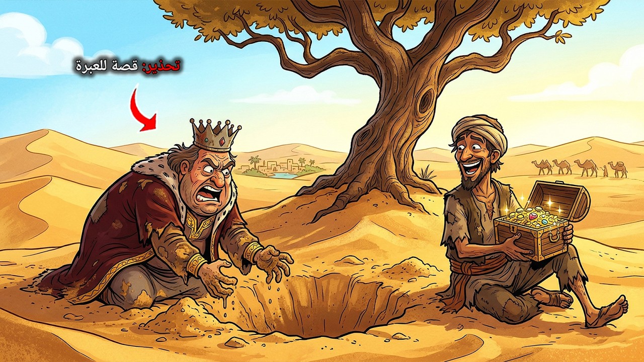 #قصة الملك البخيل الذي دفن أمواله تحت شجرة... فـ.ـمات وورثه أفقر رجل في القرية بصدفة عجيبة!...