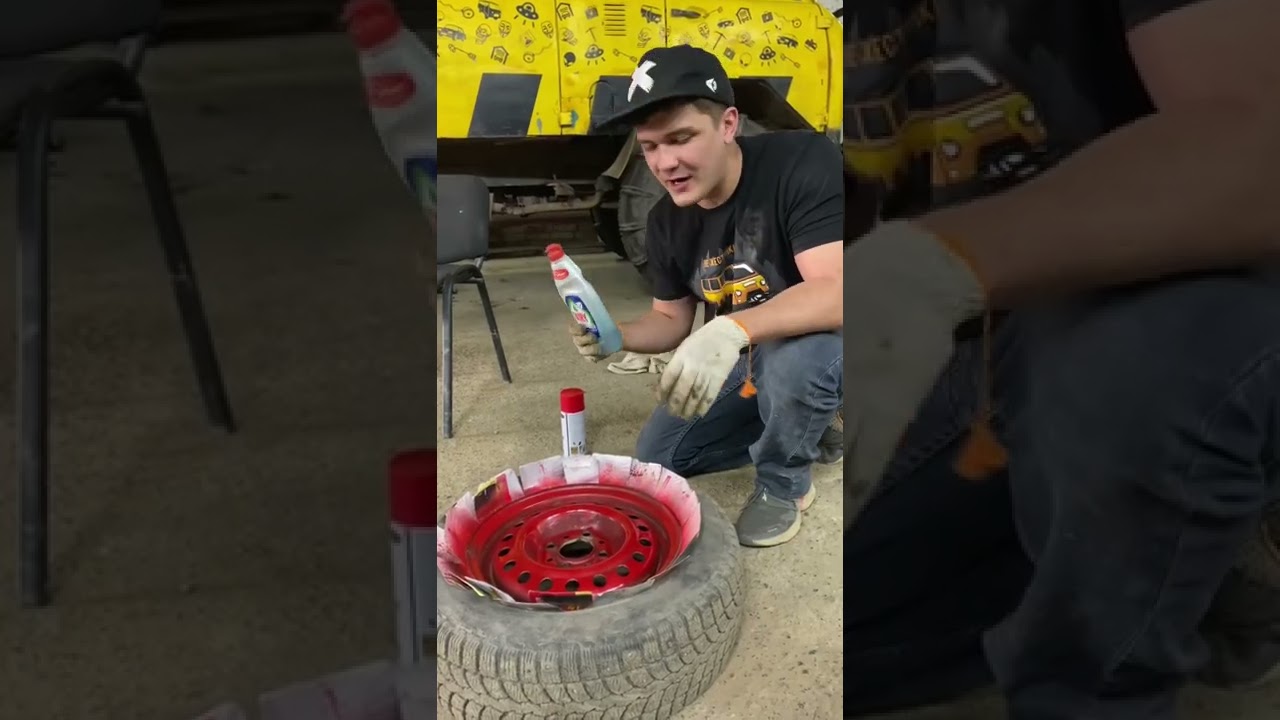 DYI Paint job lifehack for making nice looking wheels with Spray Paint #car #painting #wheels