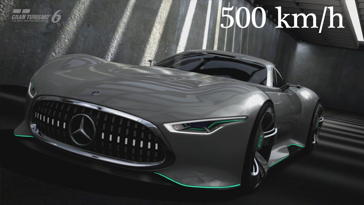 Gran Turismo 6 Mersedes-Benz AMG Vision Gran Turismo - 500 km/h Top Speed