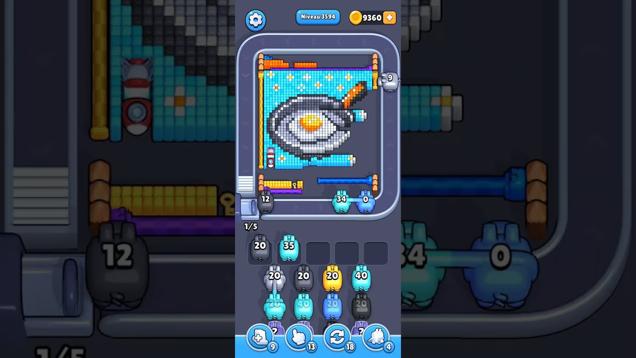 Pixel Flow Level 3594 - the one withh the  fried egg