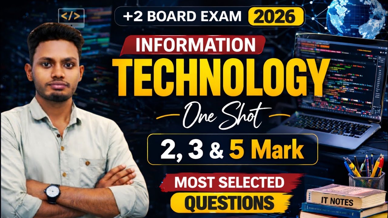 +2 Information Technology Selection Questions 2026 | CHSE Odisha Board Exam IT Important Questions