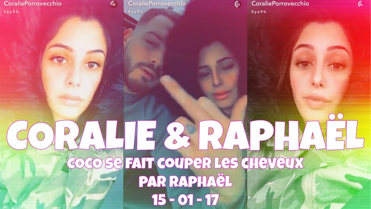 Coralie Porrovecchio se fait COUPER les CHEVEUX par RAPHAËL - 15/01/17 - SnapStoryStars