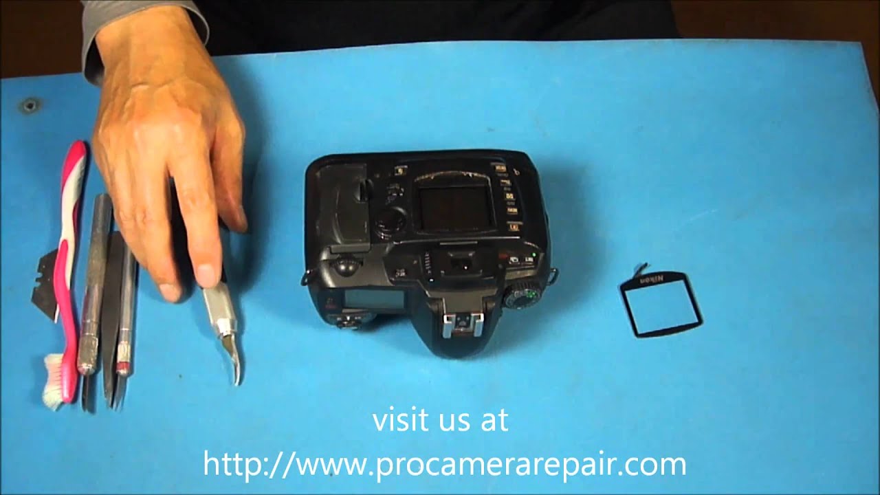 How to Replace the Rear LCD Window on a DSLR. Nikon D70
