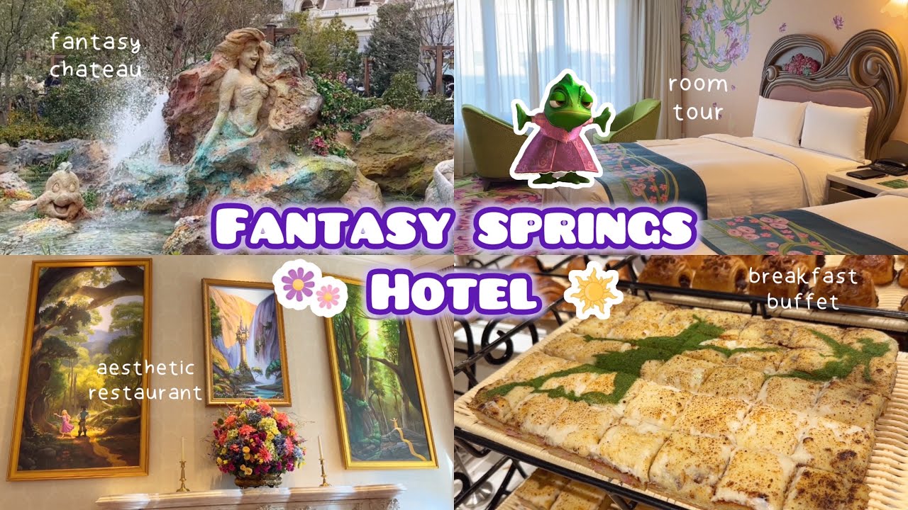 🌸 NEW! fantasy springs hotel in japan! ✨🧚 fantasy chateau, room tour, breakfast + more!