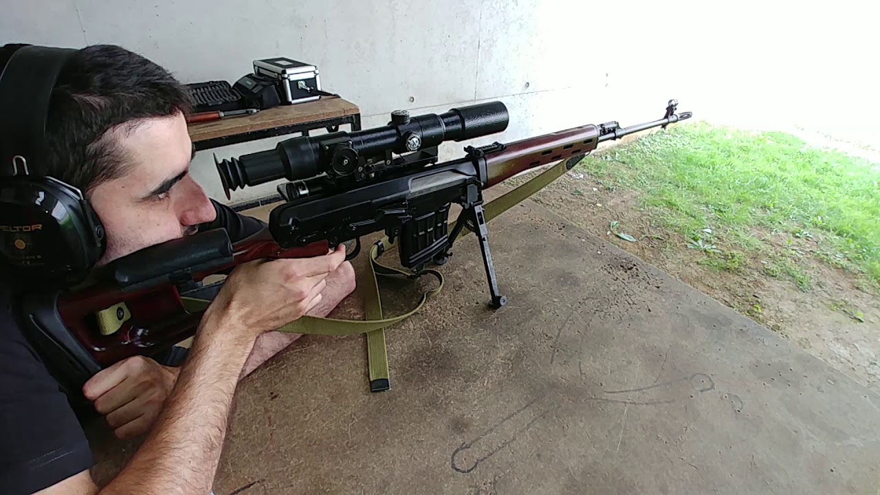 Russian SVD Dragunov with suppressor and all accessories