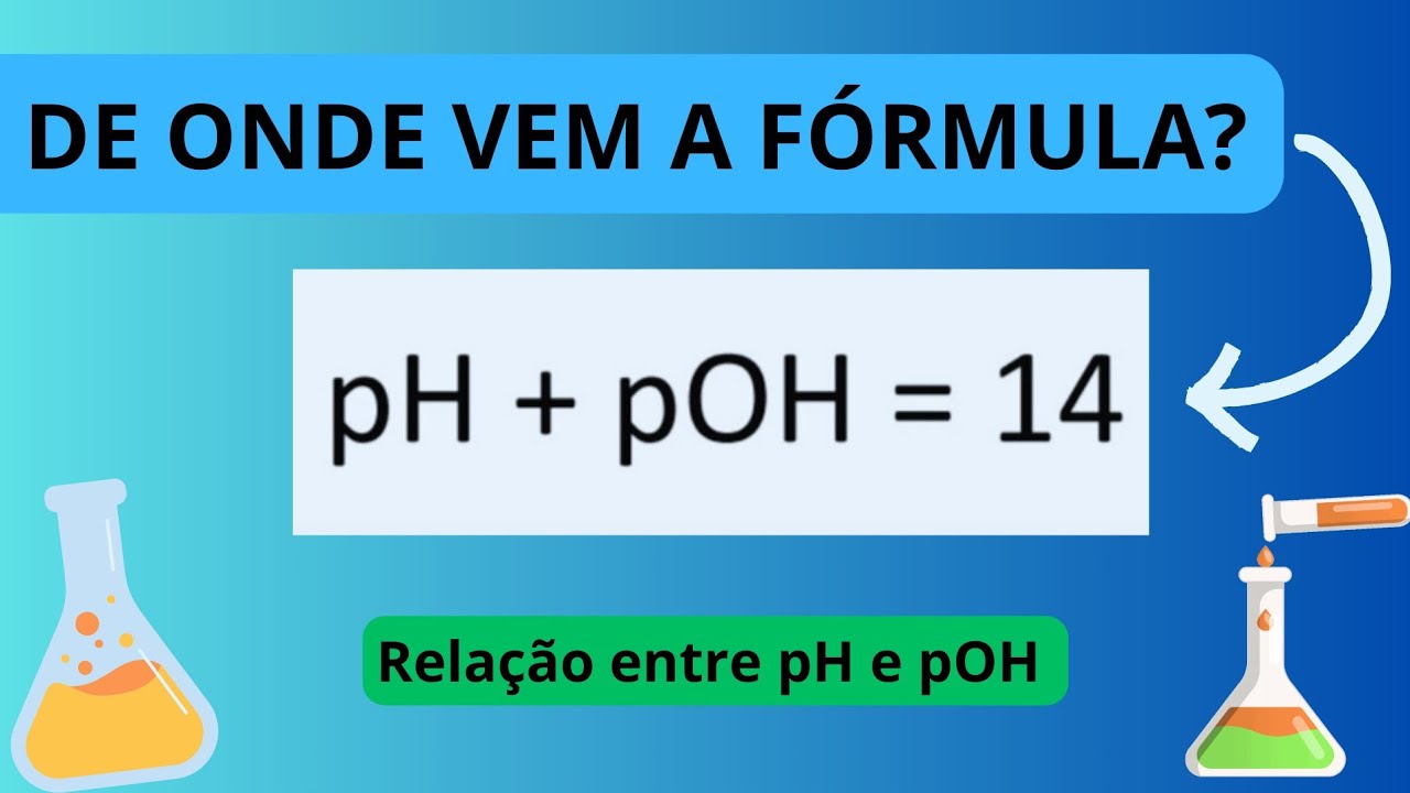 RELAÇÃO ENTRE pH e pOH | pH + pOH = 14 | DEMONSTRAÇÃO | O PRÉ-QUÍMICO