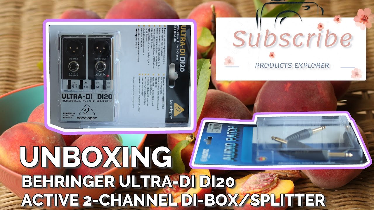Behringer ULTRA-DI DI20 - Professional Active 2-Channel DI-Box/Splitter (Unboxing)