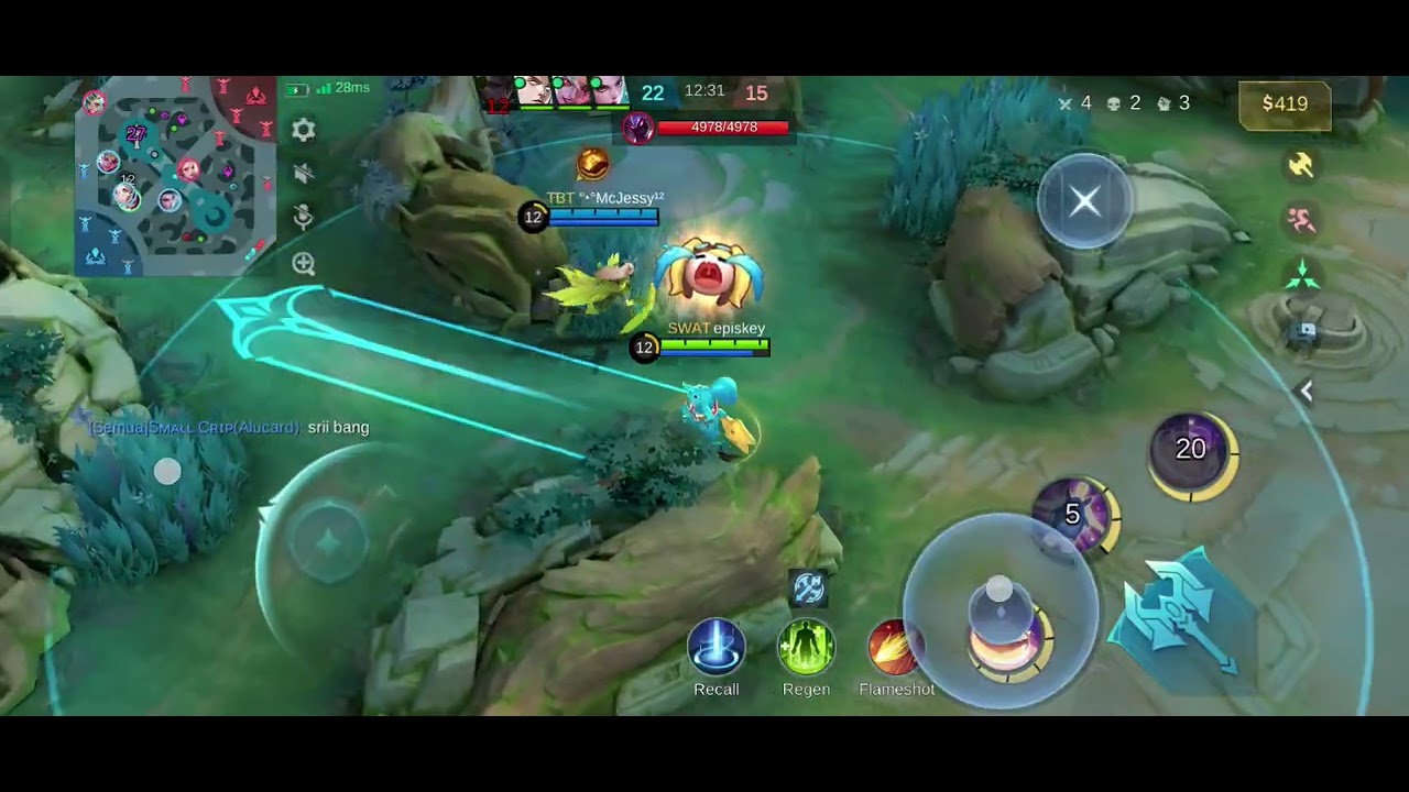 Legend Ranked - Nana gendong di akhir