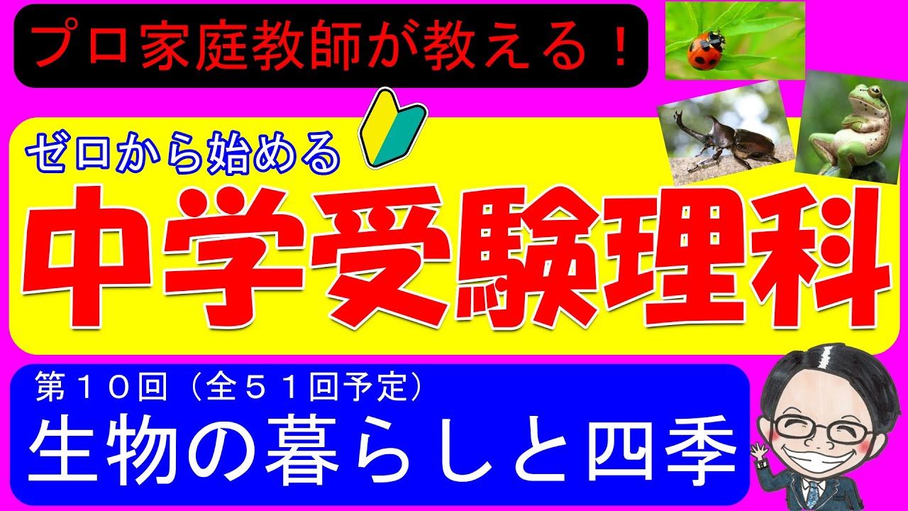 【中学受験理科】生物の暮らしと四季の意外な関係！語呂合わせもあるよ！【ゼロから始める中学受験理科 第１０回】