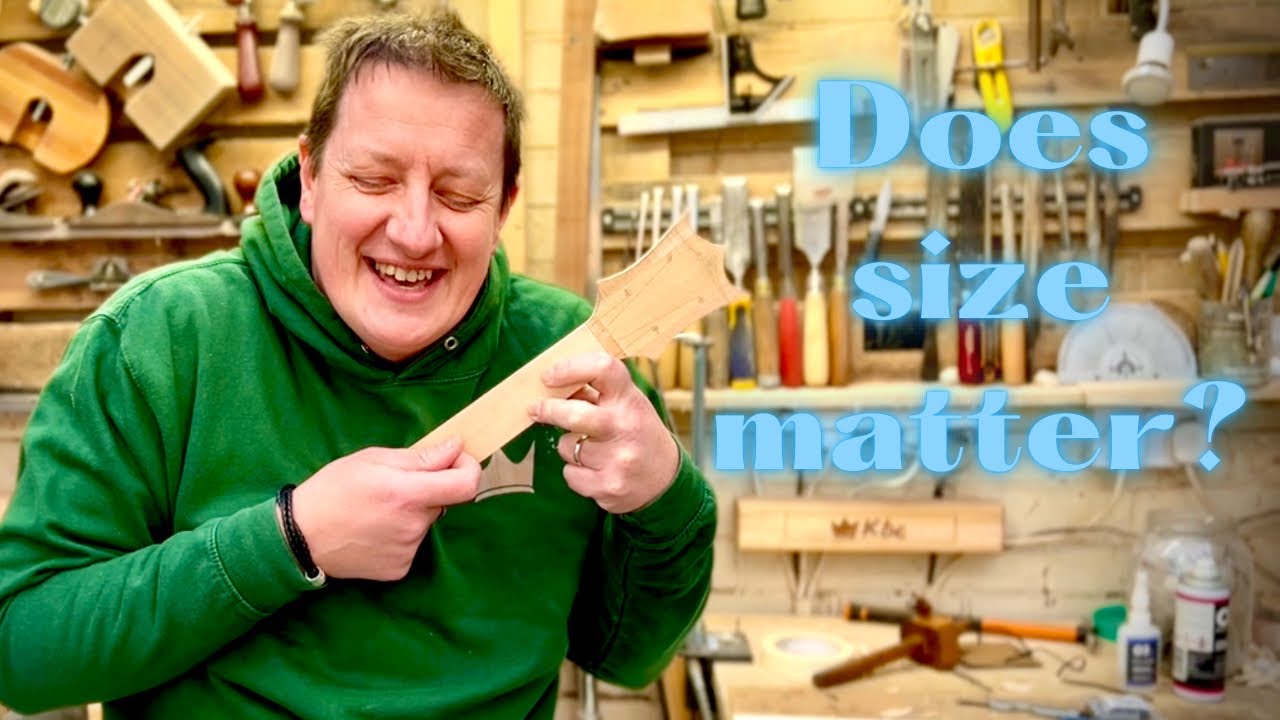 Carving a ukulele neck - It's so small! - Archtop ukulele part 4