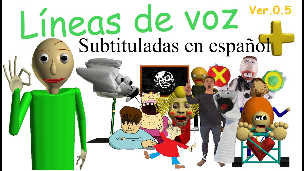 Озвучка с испанскими субтитрами из Baldi's Basics Plus V0.5