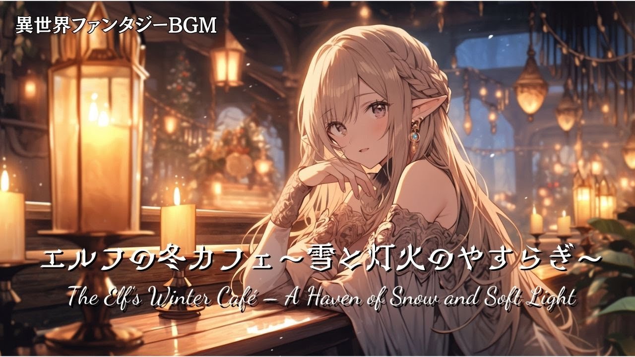 【幻想BGM・ケルト音楽】エルフの冬カフェ ～雪と灯火のやすらぎ～｜The Elf’s Winter Café – A Haven of Snow and Soft Light
