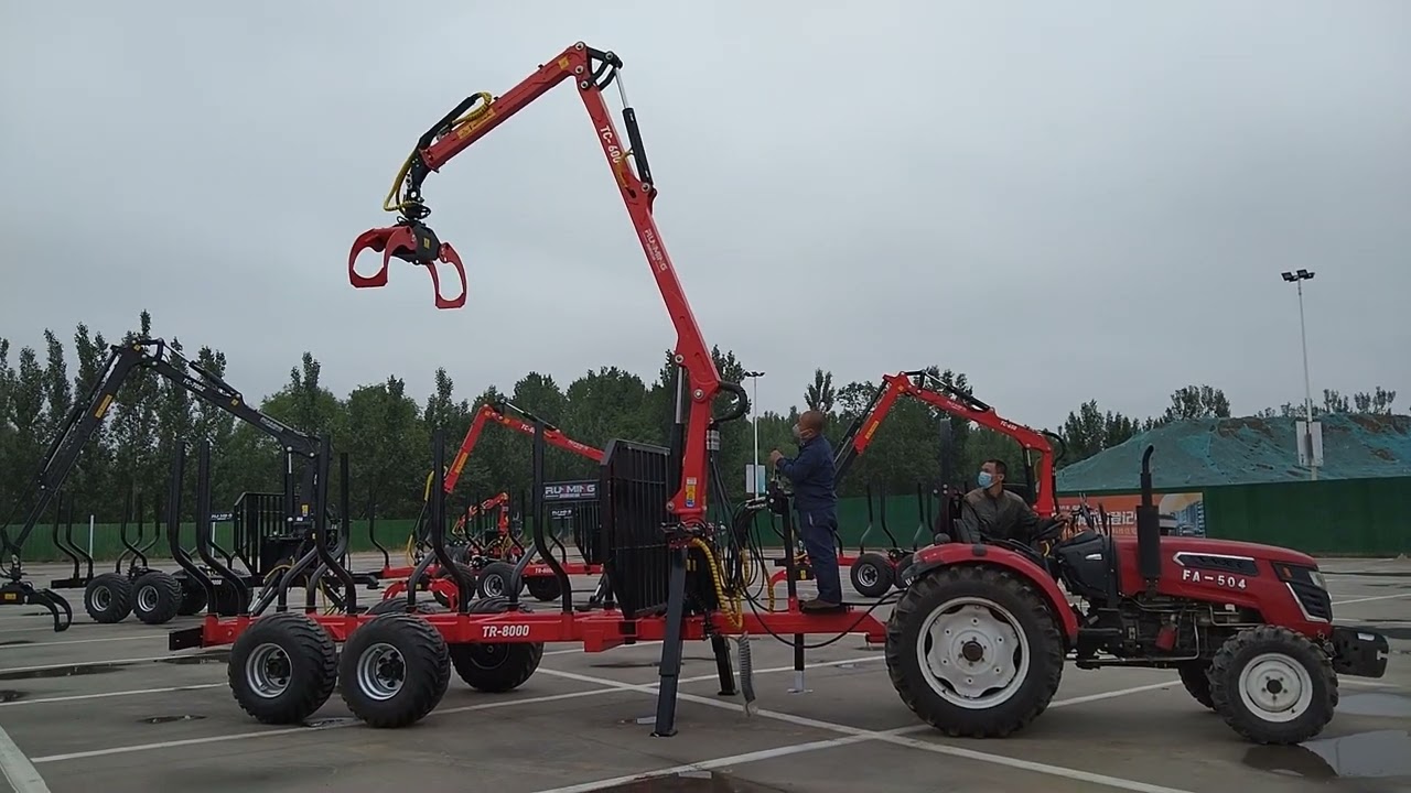 TC600L#forestrycrane  #timbertrailer #forestrymachinery #forestcrane #timbercrane #forestrytrailer