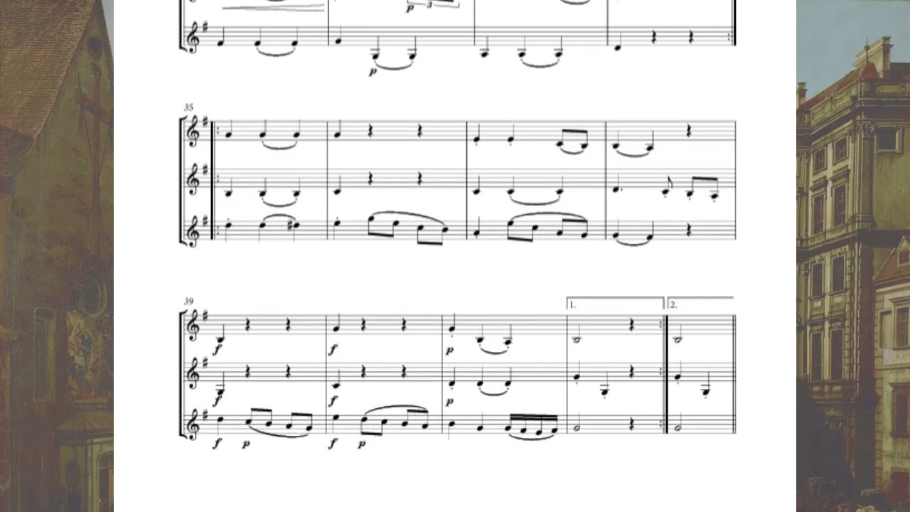 Trio for 3 Violins --- Joseph Haydn