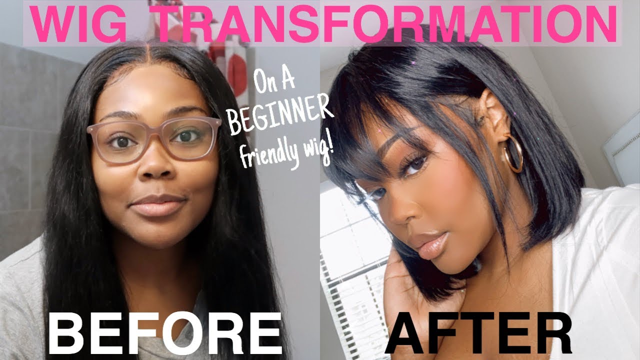 Cutting My Closure Wig into a Fringe Bang Bob Wig ft Sunber Hair