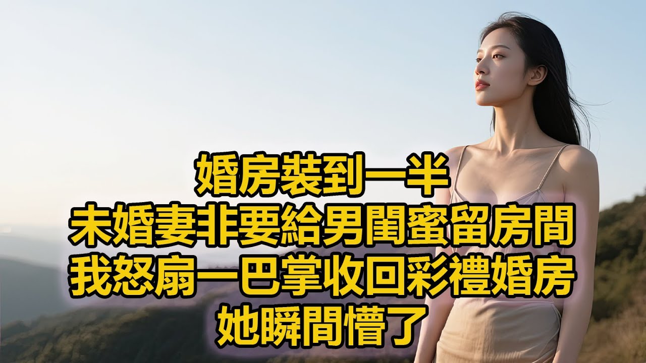 婚房裝到一半，未婚妻非要給男閨蜜留房間。我怒扇一巴掌收回彩禮婚房，她瞬間懵了