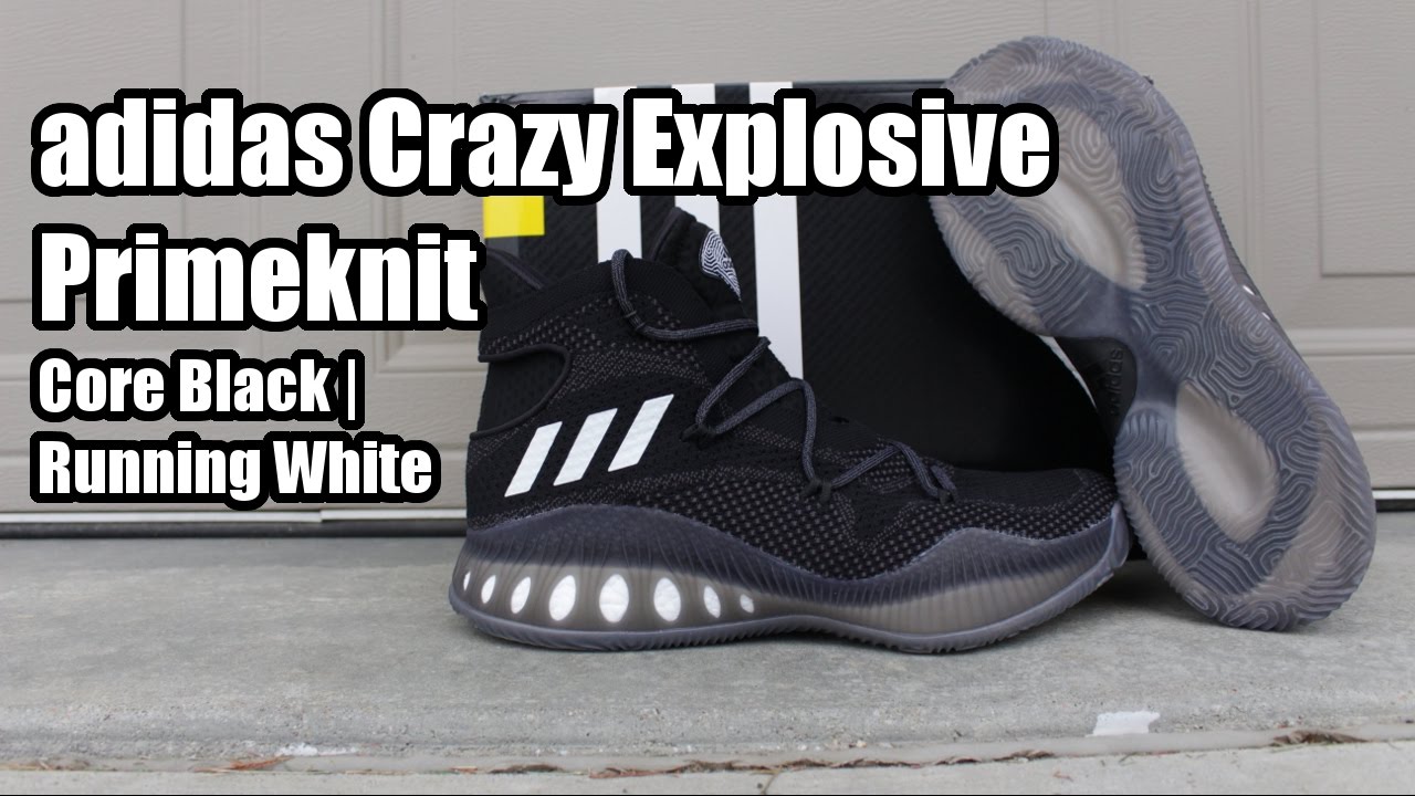 adidas Crazy Explosive Primeknit Core Black W/ On Foot