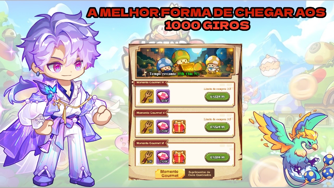 Como fazer os 1000 Giros gastando o mínimo possível!?