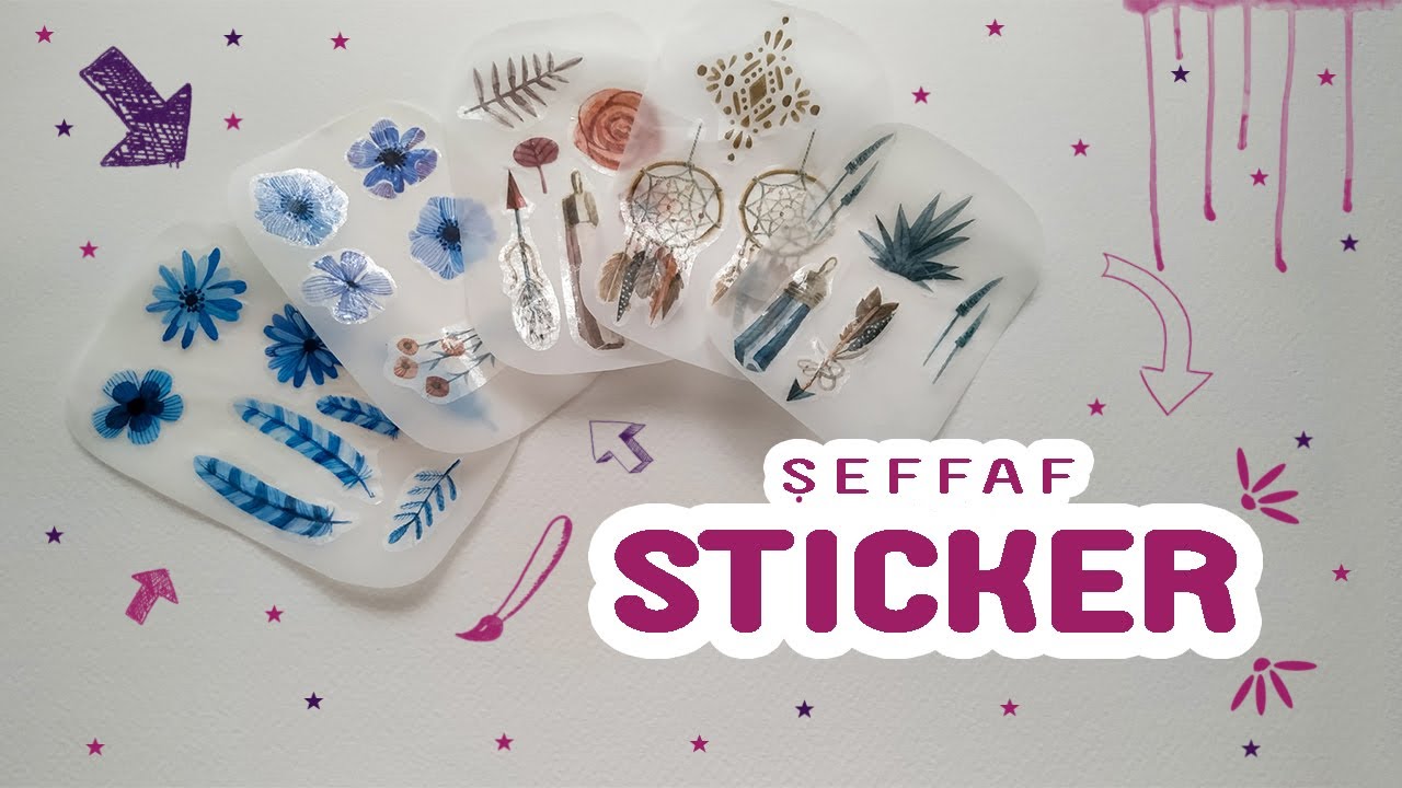 KENDİNYAP / Şeffaf Sticker yapımı / How to make sticker