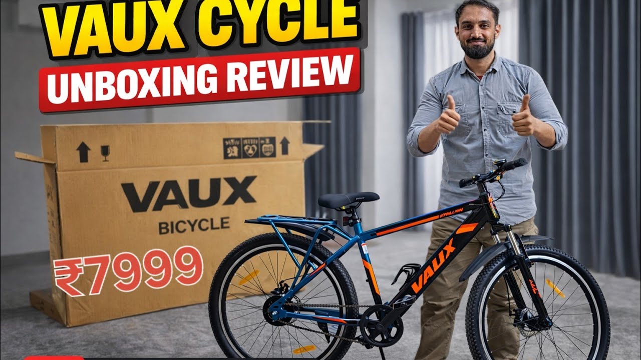 Vaux Stallion Pro 26 Inch Cycle Review |  Steel Frame | Dual Disc Brake MTB | Unboxing #CycleReview 