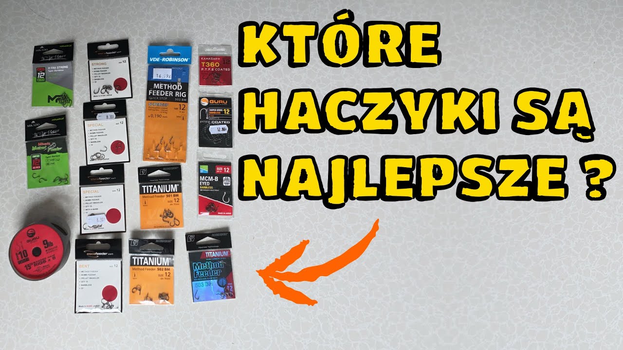 Test wytrzymałości haczyków do method feeder (Esca, Kamasan, Guru, Preston, Robinson, Mikado)