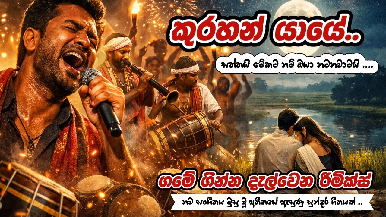 කුරහන්  යායේ  🔥 Deep Folk Kuthu Festival Remix | Emotional Male Vocal | Sri Lankan Folk Energy Mix