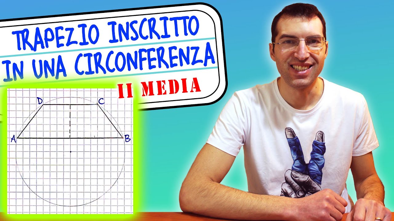 Trapezio inscritto in una circonferenza - Lezione COMPLETA e Problema svolto - [Tutorial Genitori]