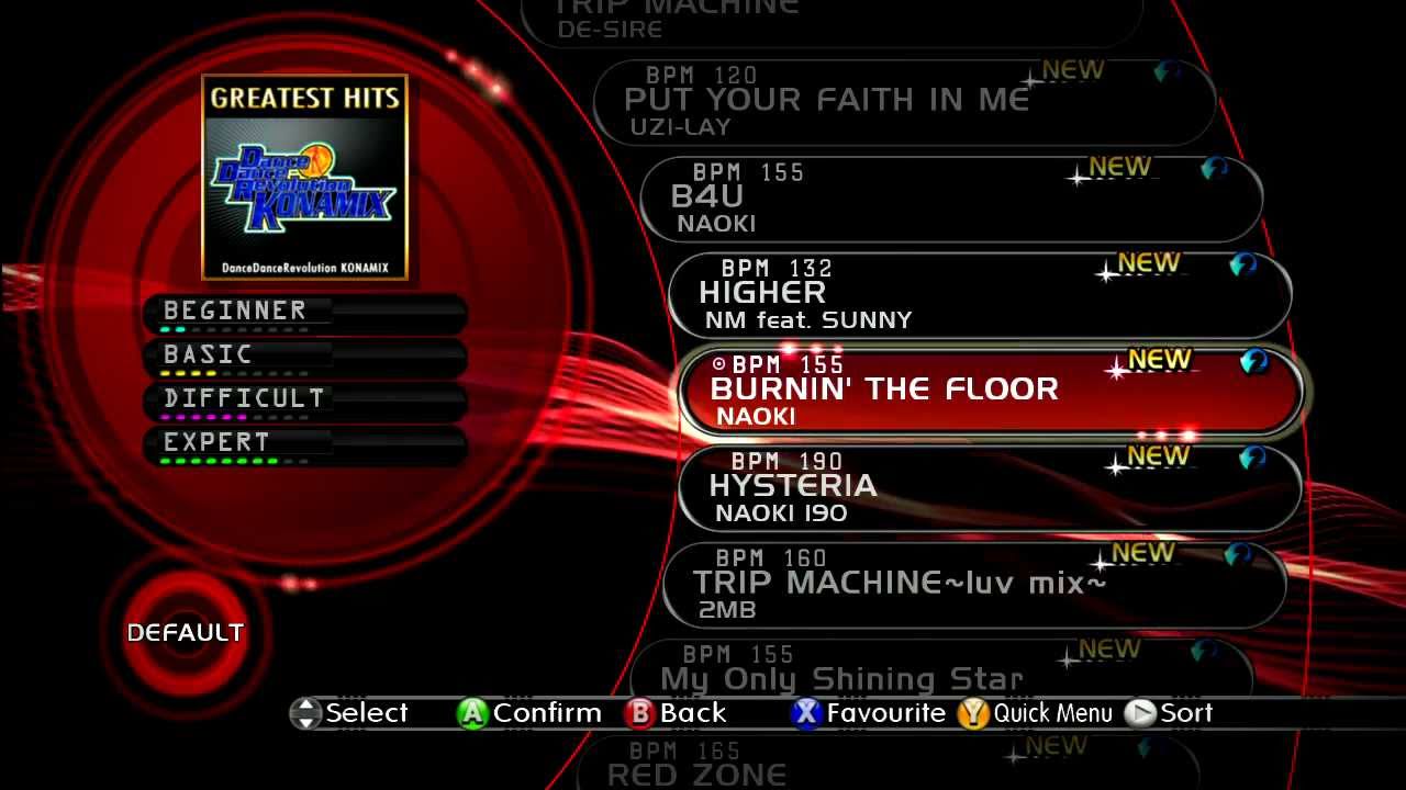 [720P HD] Dance Dance Revolution (2011) - All Songs Setlist Scroll