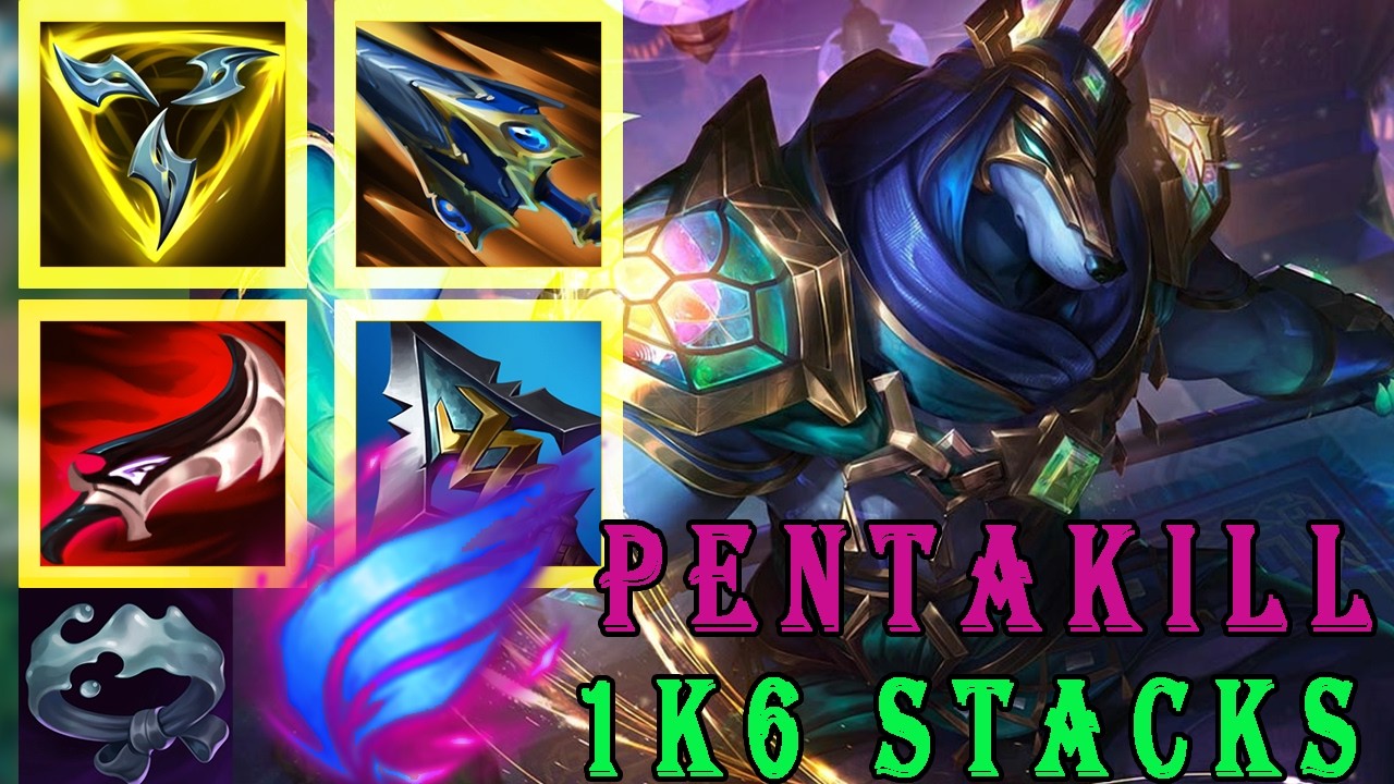Wild Rift China - 22 Kills Pentakill! Nasus with 1K6 Q Stacks -- Full Damage Build Destroys Everyone
